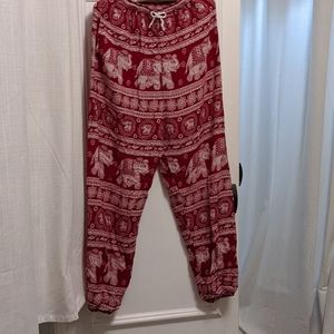 Boho pants elephant motif size XL